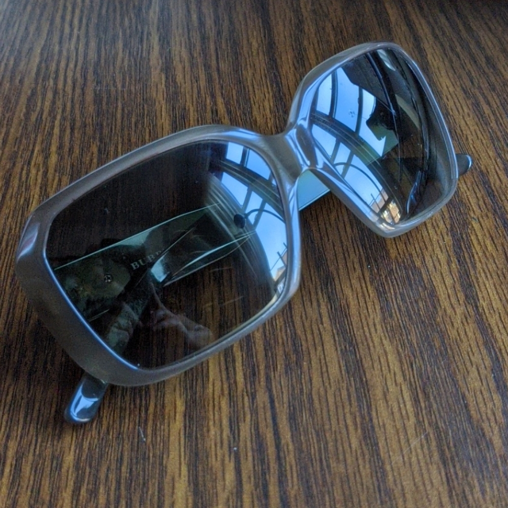 Burberry Oversized Transparent Logo Sunglasses